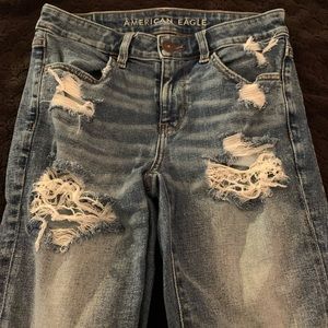 American Eagle jeans, Very good quality, distressed, comfortable.